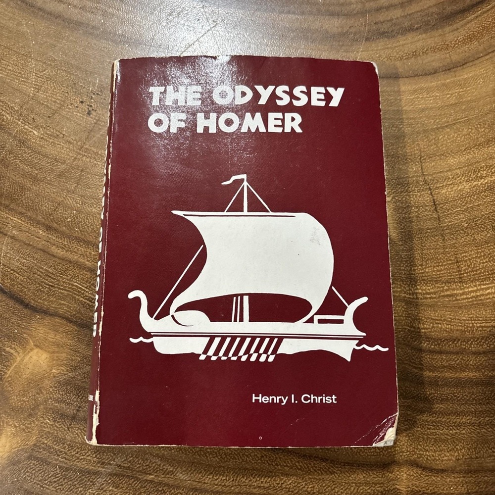 Vintage 1968 The Odyssey of Homer Hardcover Henry I Christ Globe Book Co Ex-Lib